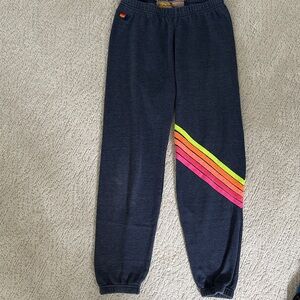 Aviator Nation 5 STRIPE SWEATPANTS - NAVY